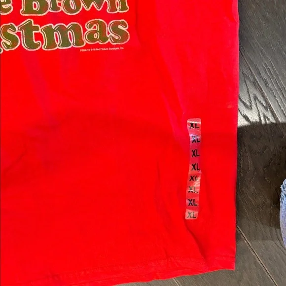 Peanuts Red Charlie Brown Holiday Tee - Picture 4 of 5